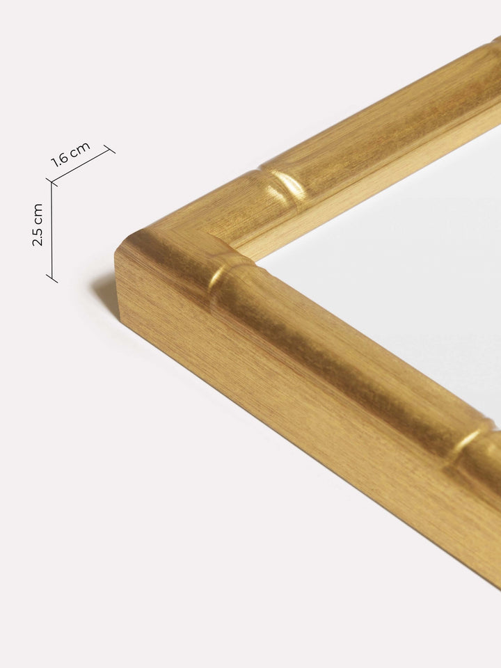 Bamboo Frame, Gold, A4 - Close-up view